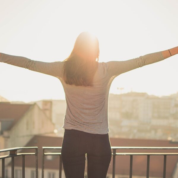balcony, woman, standing, sunshine, freedom, morning, happy, arms, open arms, balcony, sunshine, sunshine, morning, morning, morning, morning, morning, happy, happy, happy